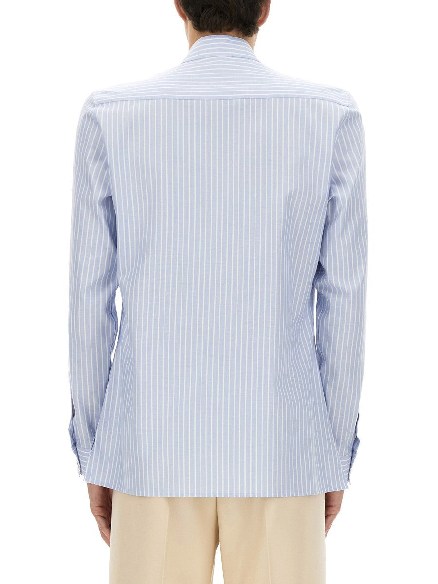 Valentino COTTON OXFORD SHIRT WITH TOGGLE