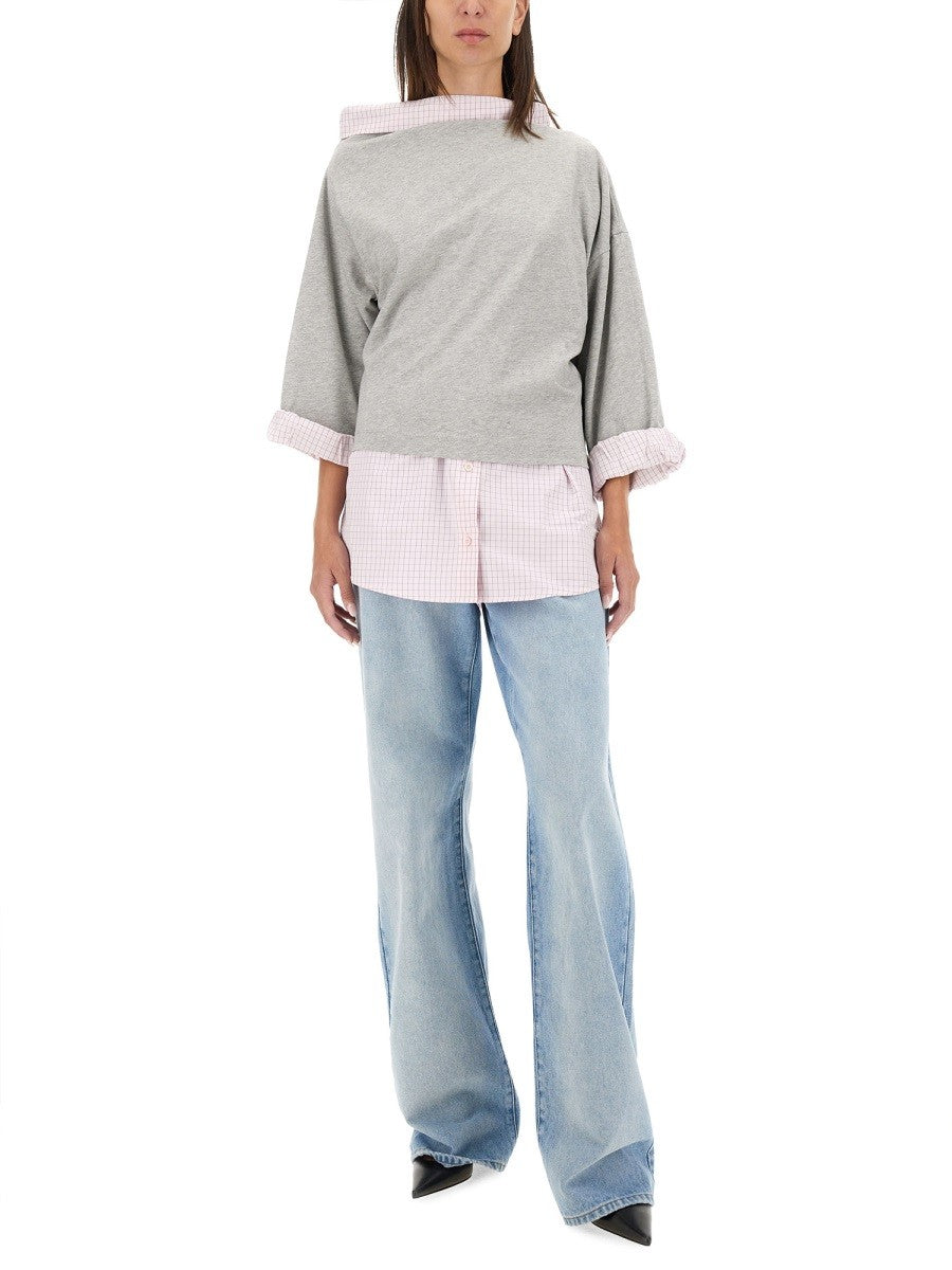 Dries Van Noten COTTON SHIRT SWEATSHIRT