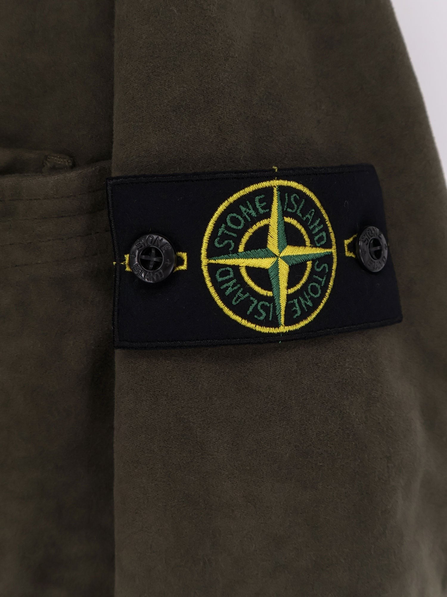 Stone Island Cotton shirt with iconic logo patch