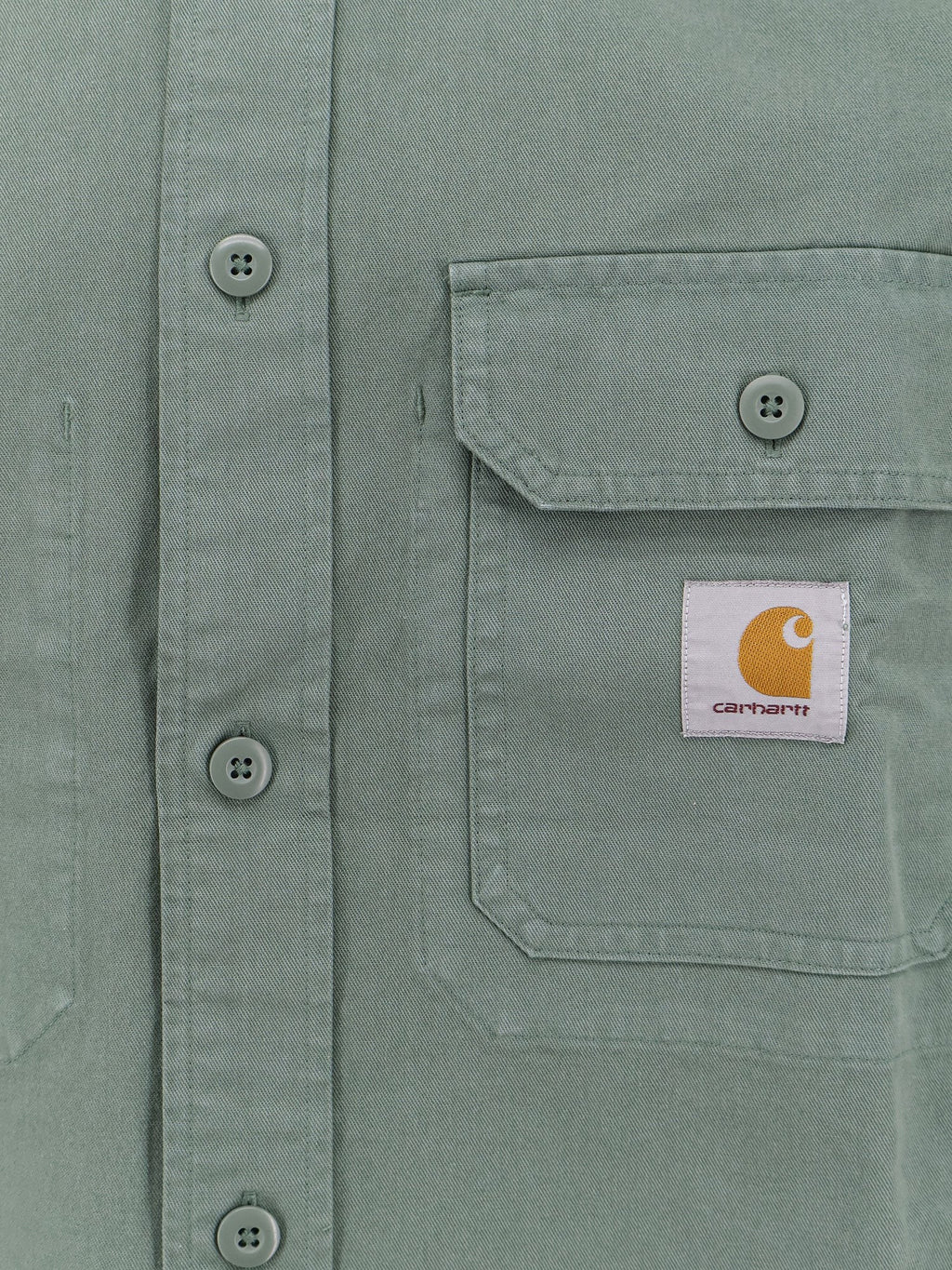 Carhartt Wip Cotton shirt with logo patch