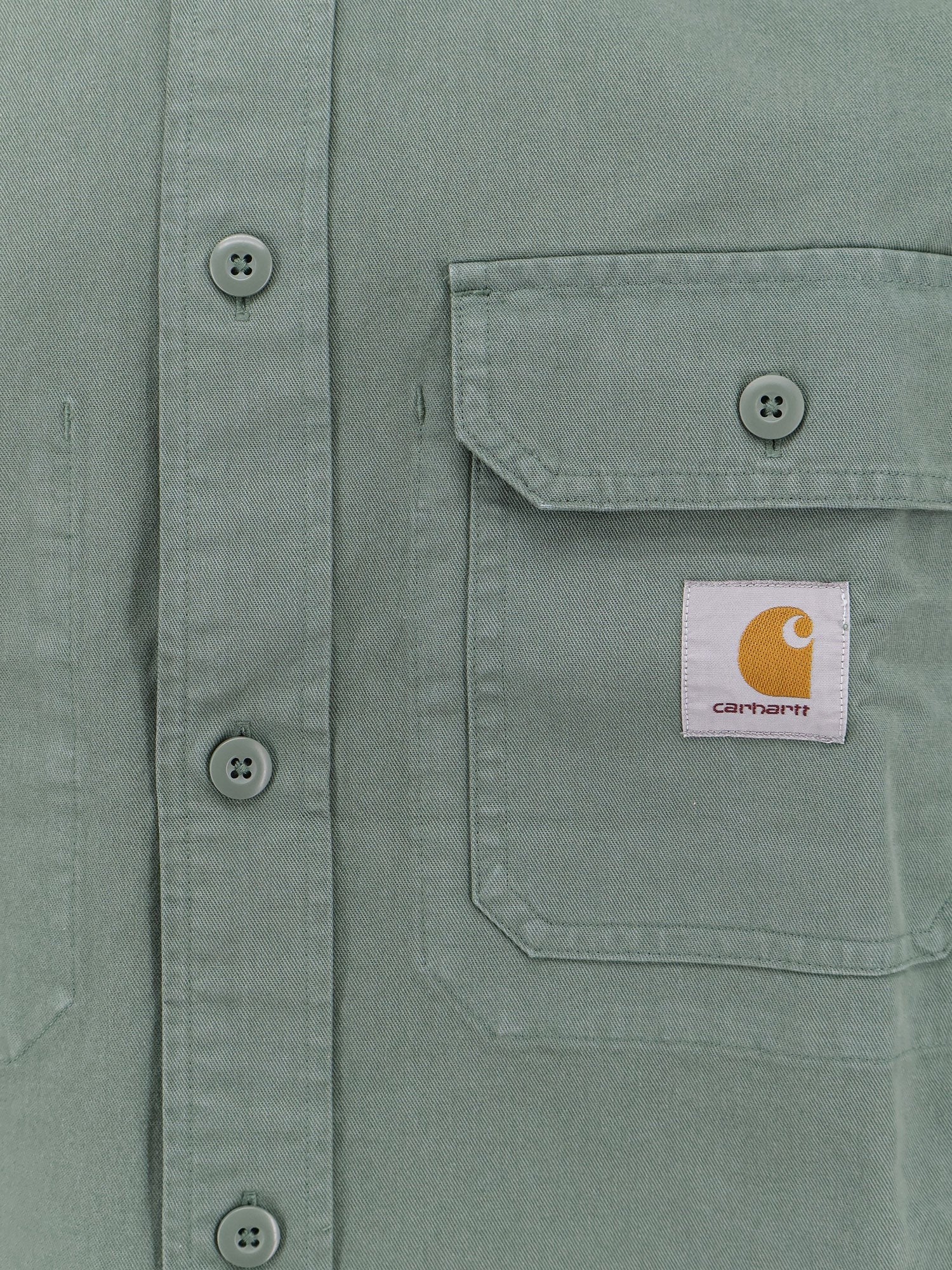 Carhartt Wip Cotton shirt with logo patch