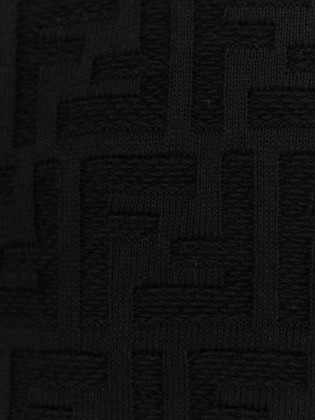 Fendi Cotton sweater with FF jacquard effect