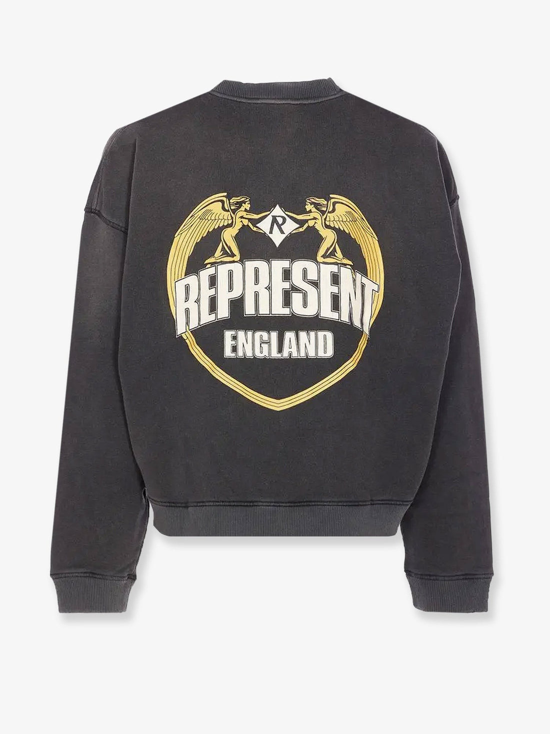 Represent Cotton sweatshirt with distressed effect