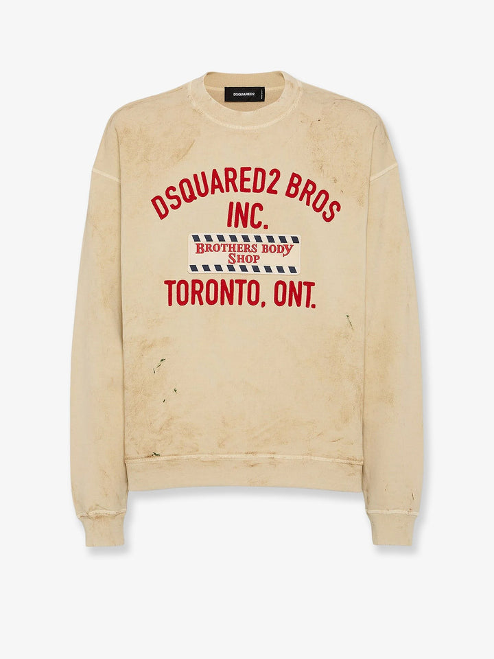 Dsquared2 Cotton sweatshirt with distressed effect