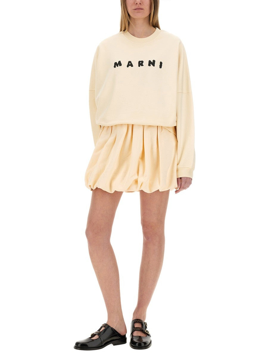 Marni COTTON SWEATSHIRT WITH PRINT