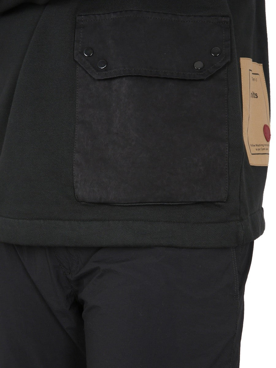 TEN C COTTON SWEATSHIRT