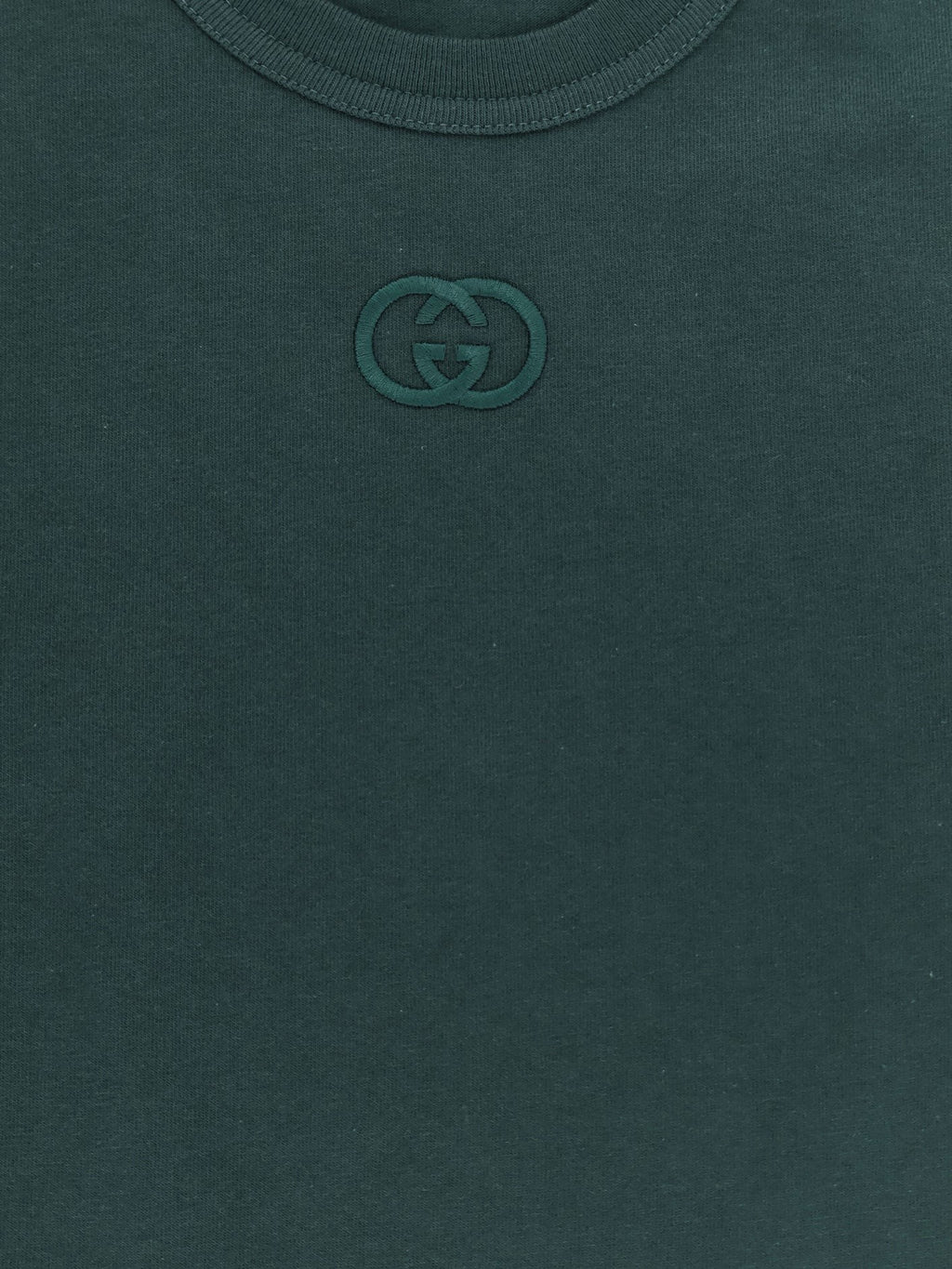 Gucci Cotton T-shirt with GG Incrocio logo detail