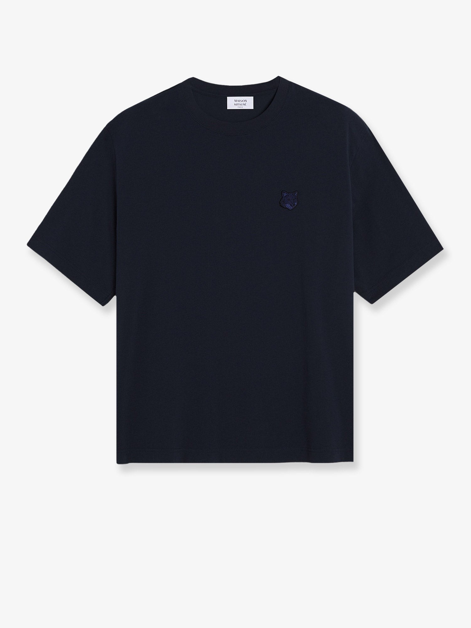 Maison Kitsune Cotton T-shirt with iconic logo patch