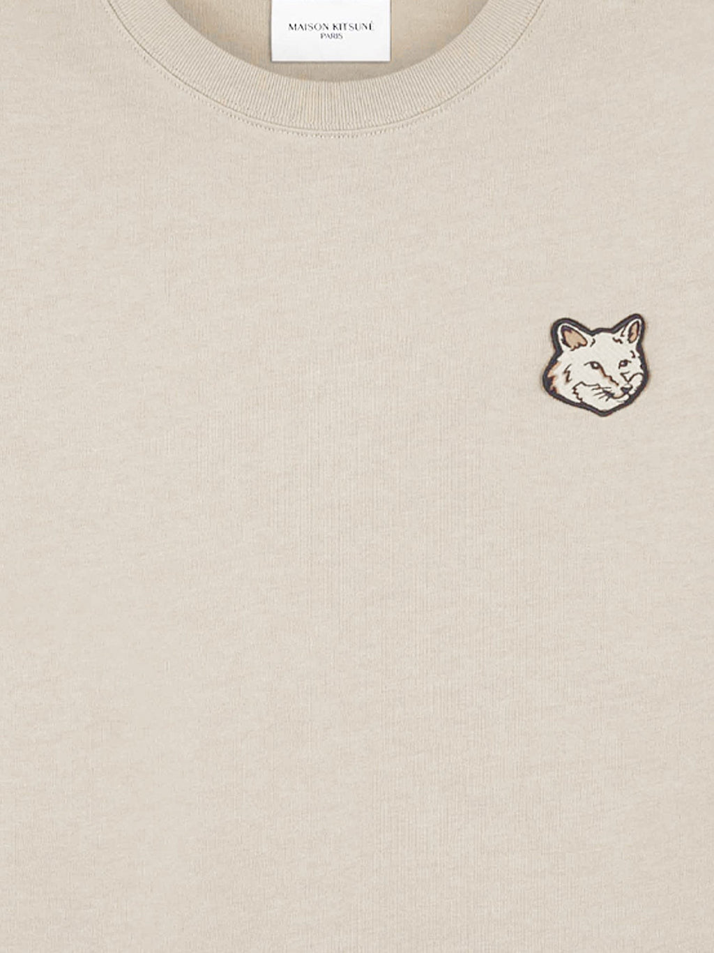Maison Kitsune Cotton T-shirt with iconic logo patch