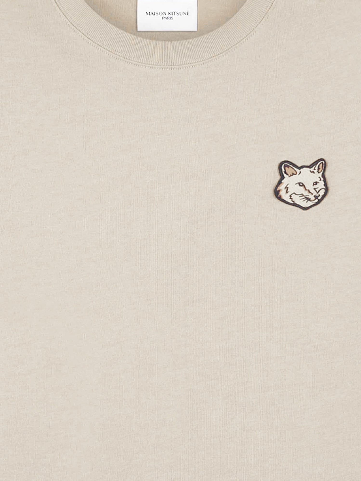 Maison Kitsune Cotton T-shirt with iconic logo patch