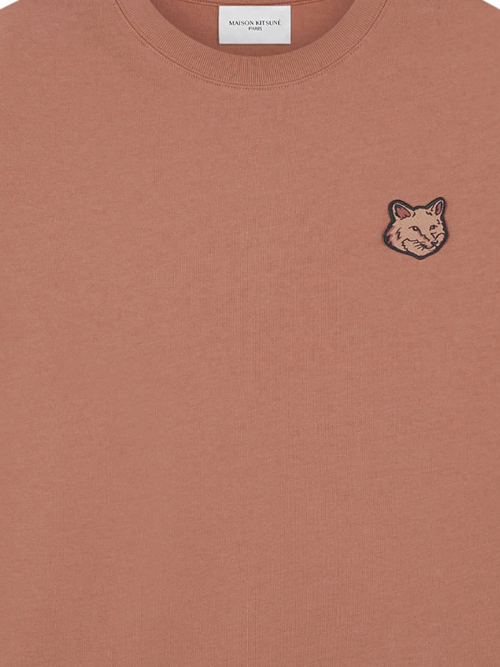Maison Kitsune Cotton T-shirt with iconic logo patch