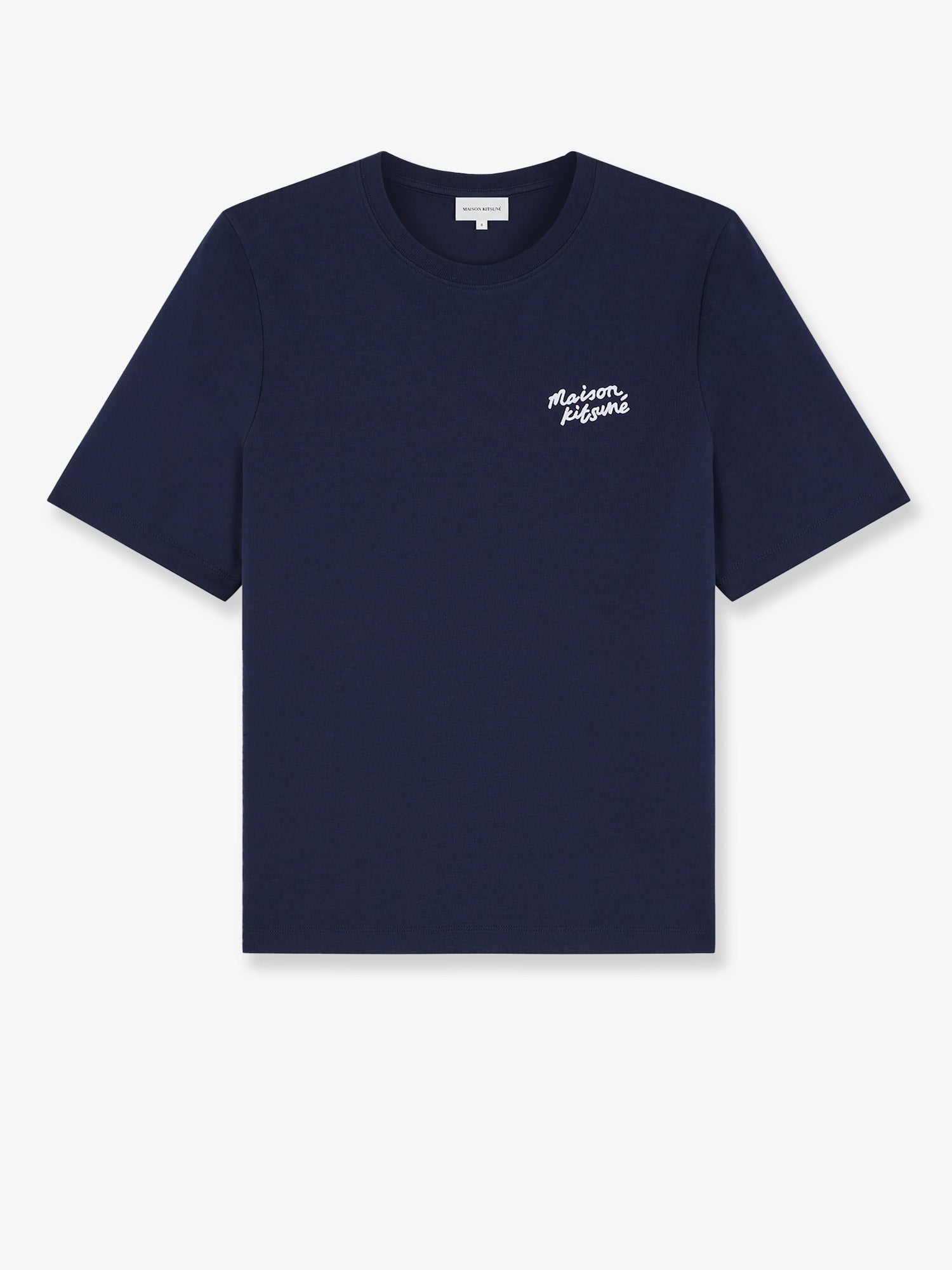 Maison Kitsune Cotton T-shirt with lettering logo
