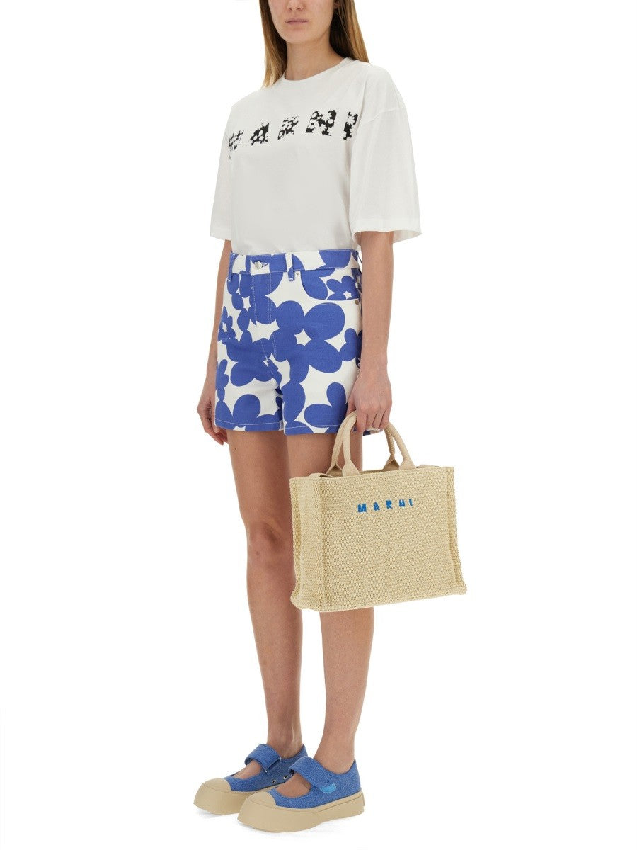Marni COTTON T-SHIRT WITH LOGO