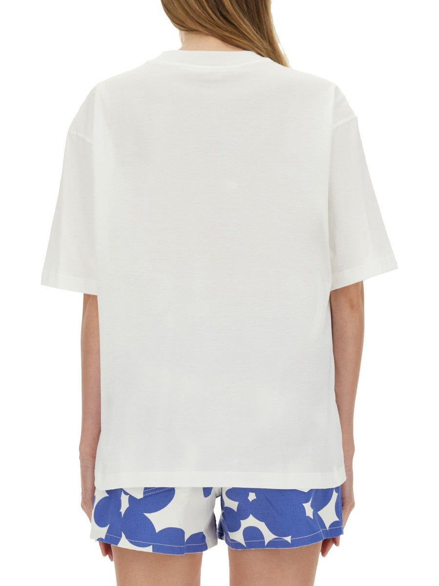 Marni COTTON T-SHIRT WITH LOGO