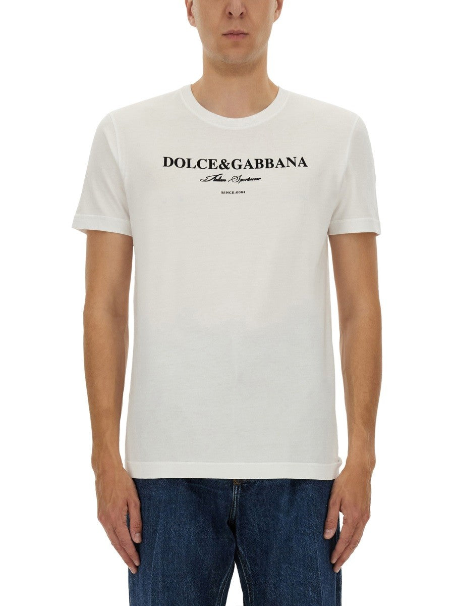 Dolce & Gabbana COTTON T-SHIRT WITH PRINT
