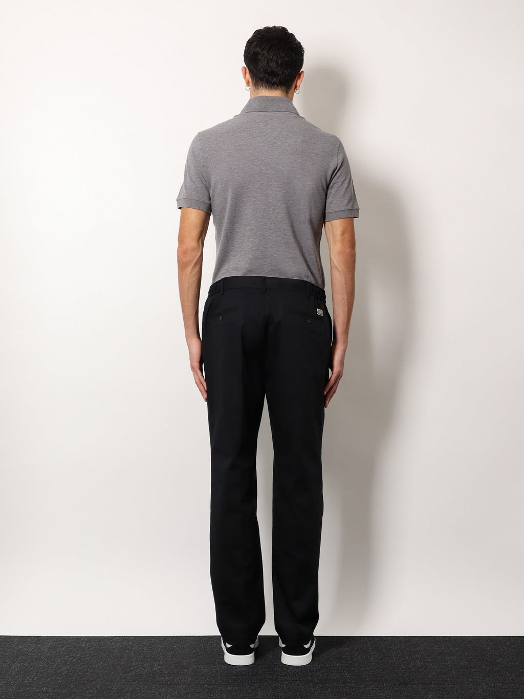 Dolce & Gabbana Cotton trouser with elastic inserts and drawstring