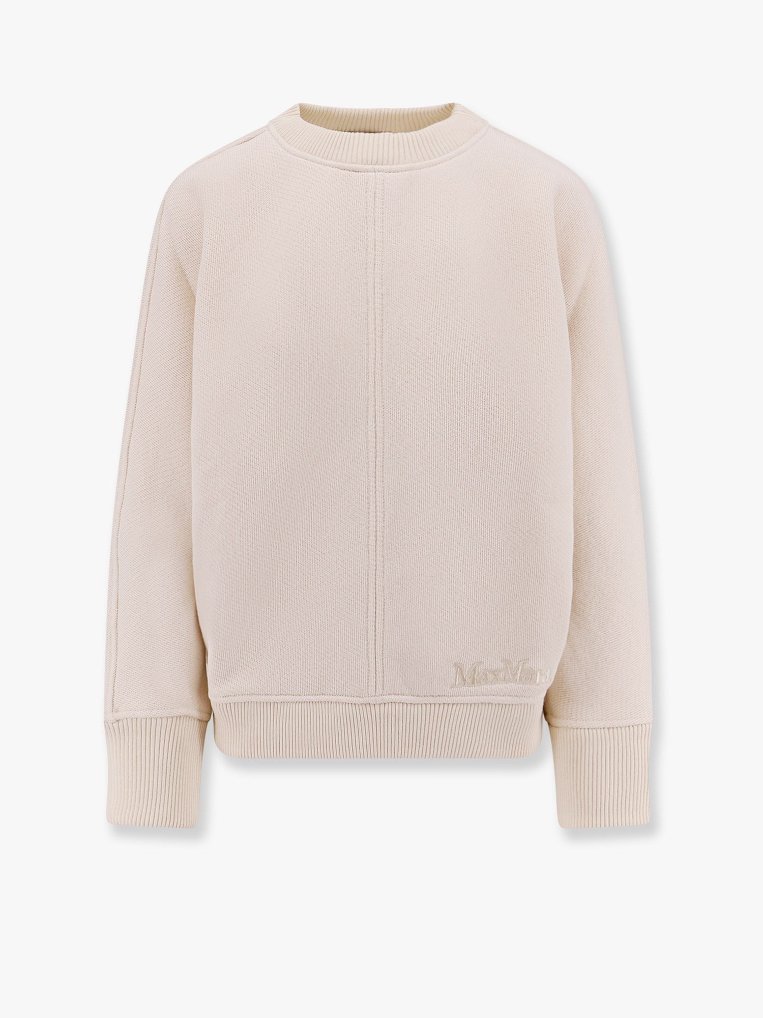 Max Mara Cral cotton sweater with max mara embroidery