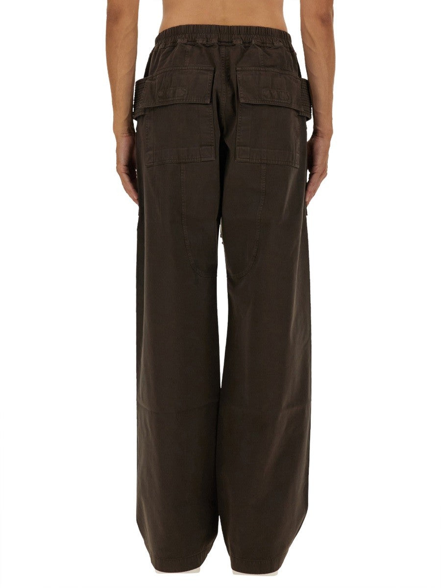 RICK OWENS DRKSHDW "CREATCH WIDE CARGO" PANTS