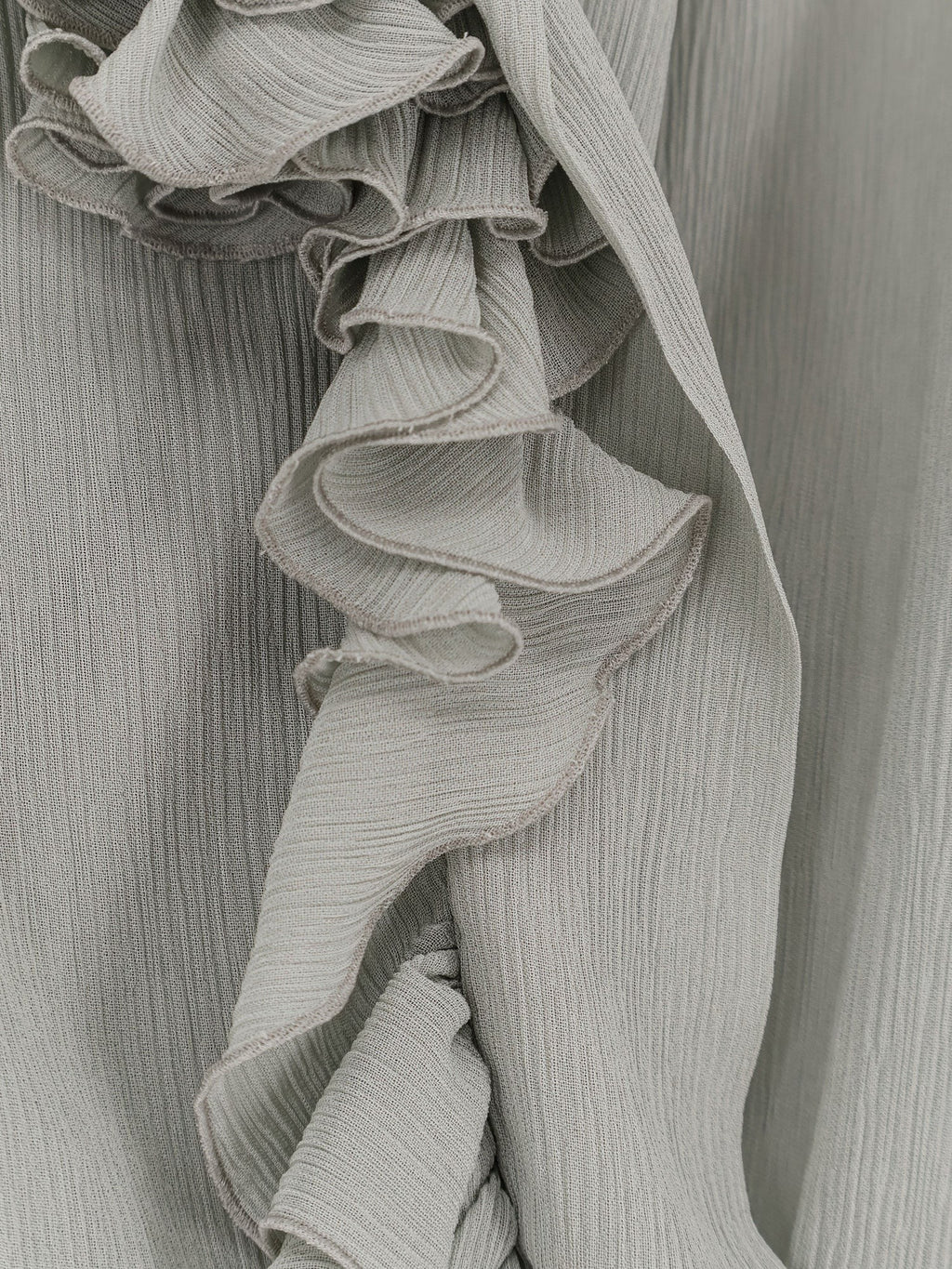 alberta ferretti Crepe shirt with rouches