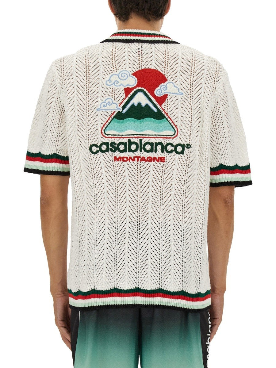 CASABLANCA CROCHET SHIRT "ONDULEE MOUNTAINS"