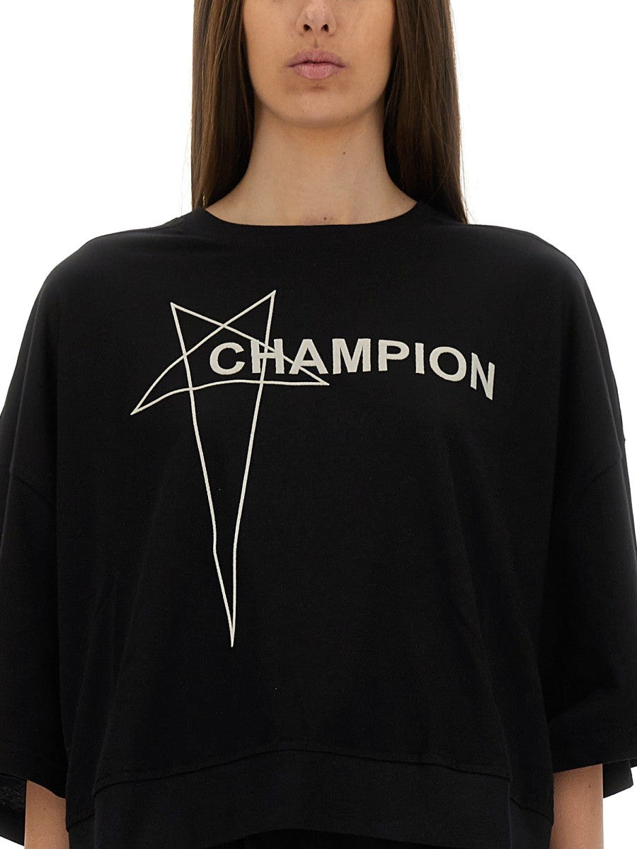 CHAMPION X RICK OWENS CROPPED "TOMMY T" T-SHIRT