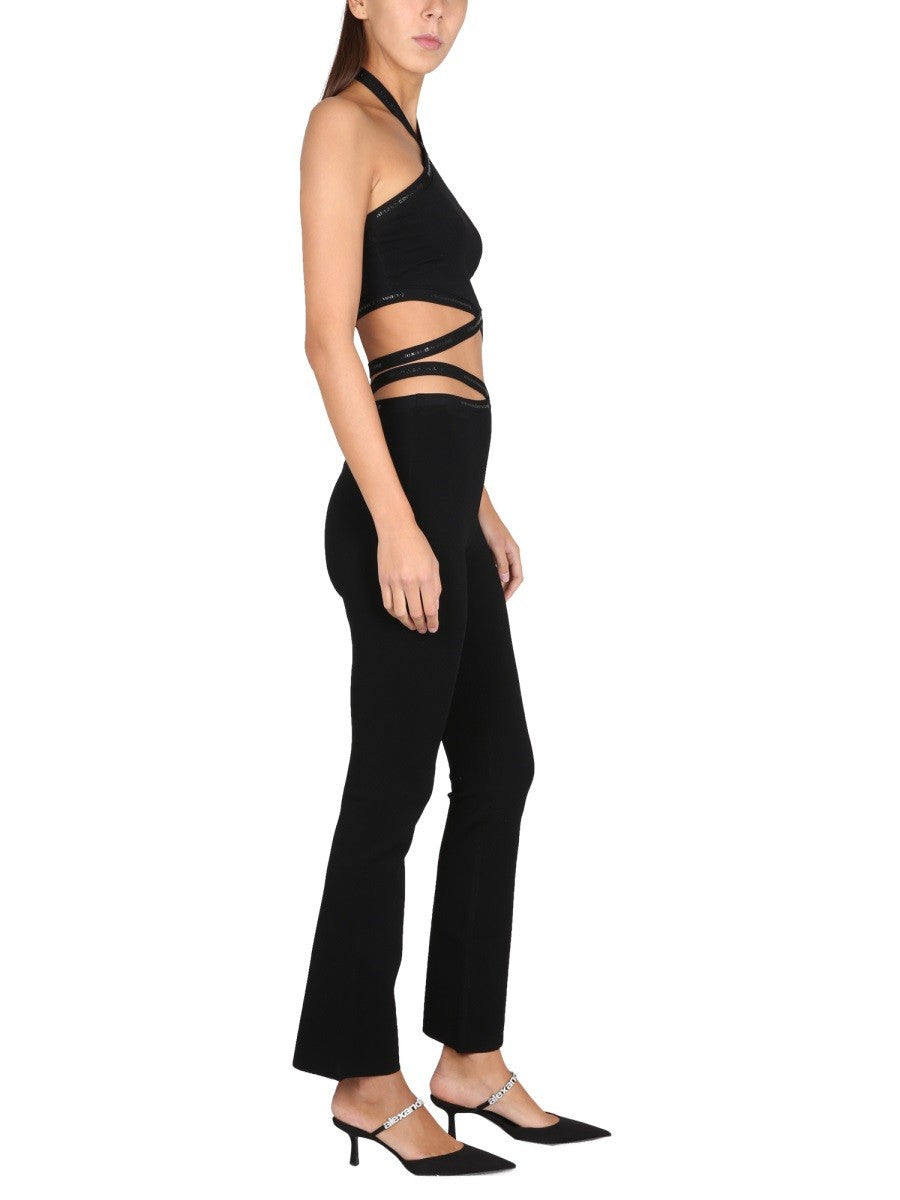 ALEXANDERWANG.T CROSS LEGGINGS WITH LOGO