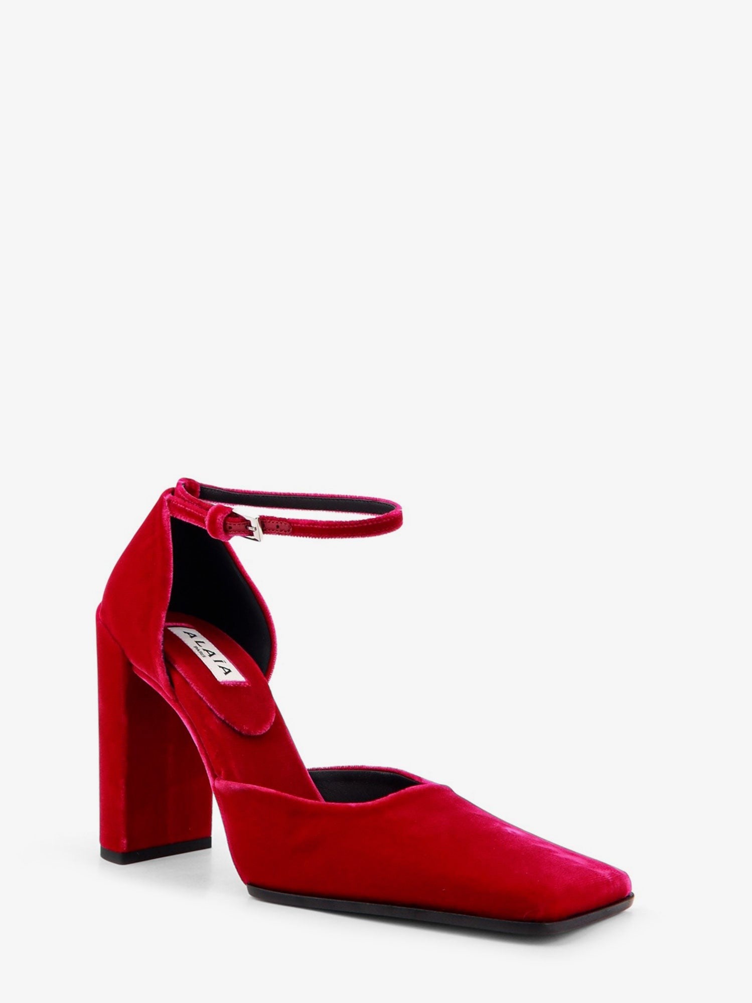 ALAIA D' Orsay 90 velvet décolleté