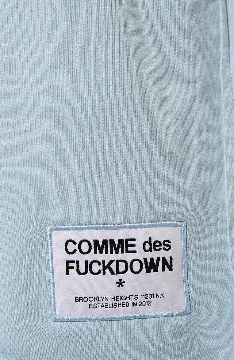 Comme Des Fuckdown shorts Light Blue Woman