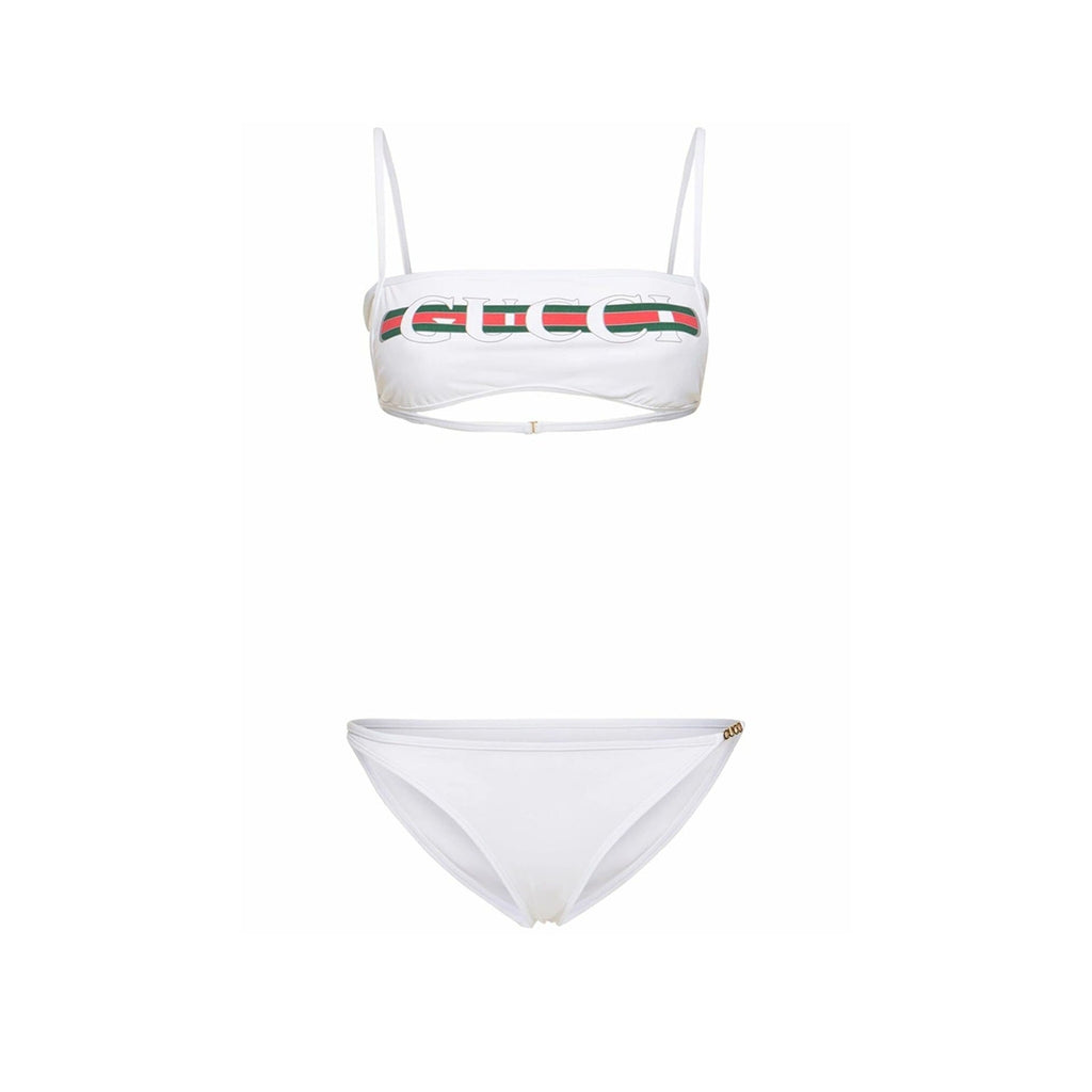 Gucci Web Print Bikini Set - WOMEN CLOTHING - GUCCI - Tluxy New
