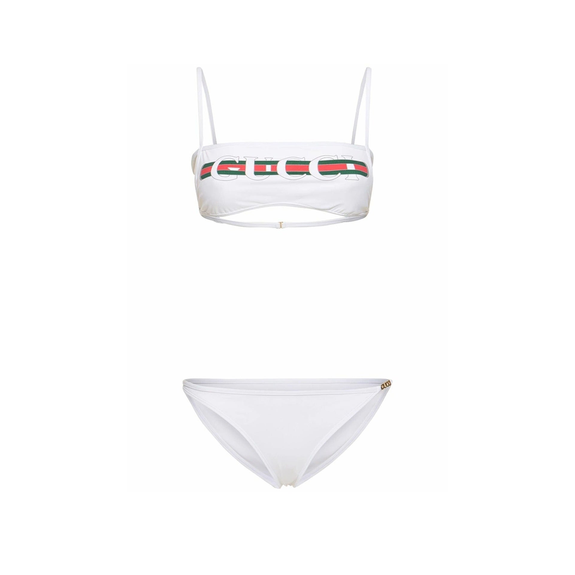 Gucci Web Print Bikini Set - WOMEN CLOTHING - GUCCI - Tluxy New