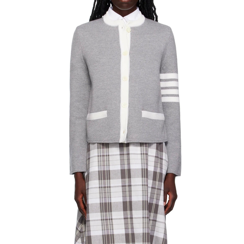 Thom Browne 4- Bar Wool Cardigan – Siebentaschen