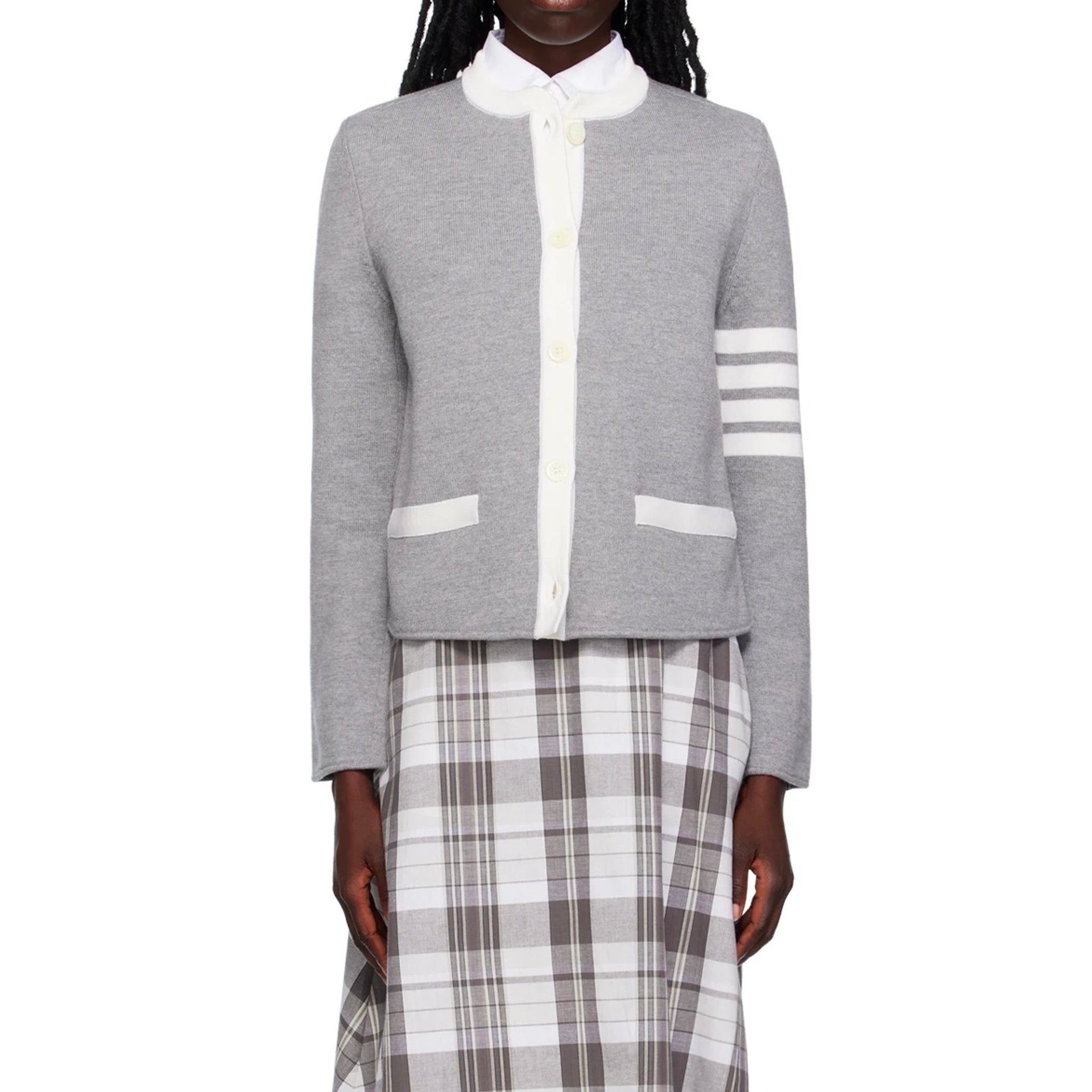 Thom Browne 4- Bar Wool Cardigan – Siebentaschen