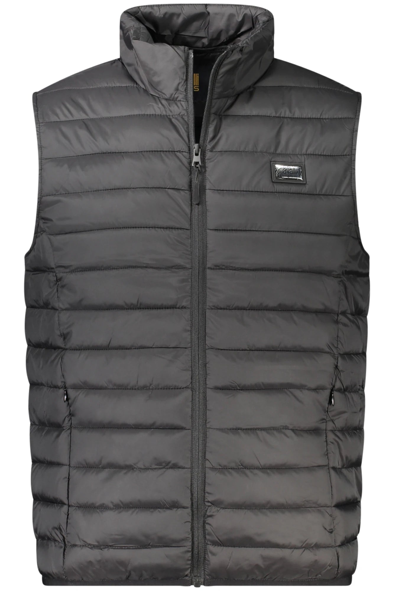 CAVALLI CLASS MEN&#39;S BLACK SLEEVELESS JACKET