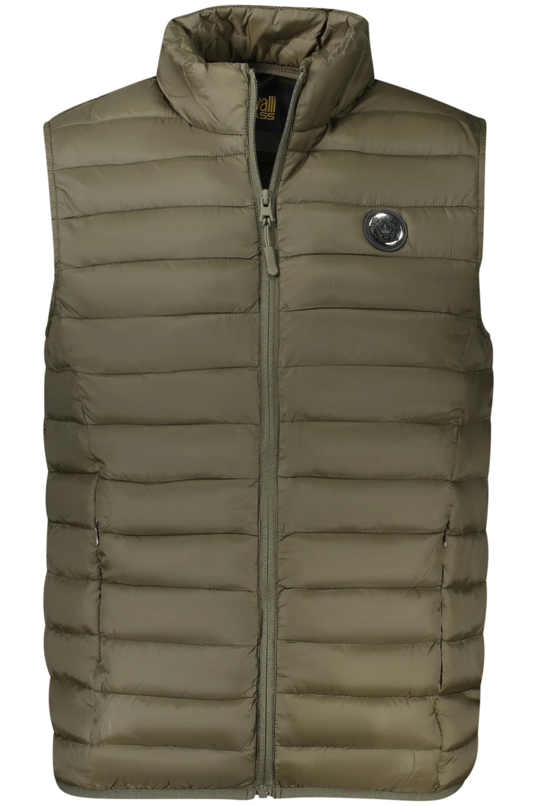 CAVALLI CLASS MEN&#39;S GREEN SLEEVELESS JACKET