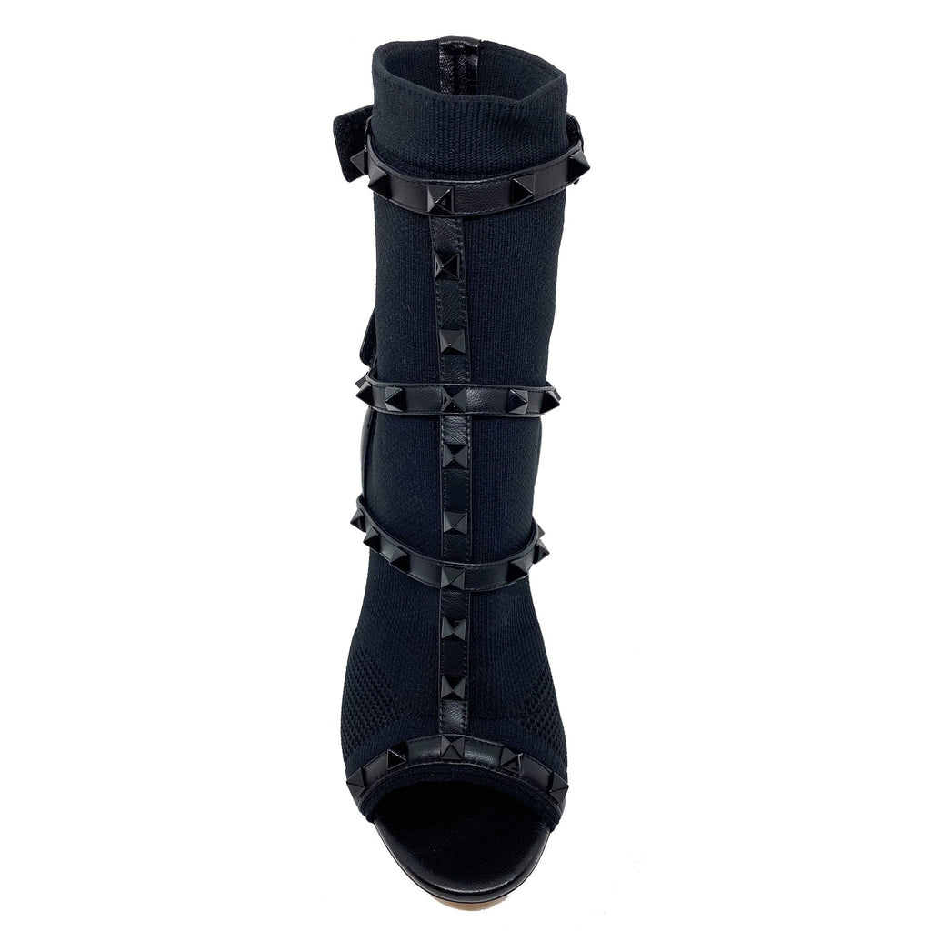 Valentino Rockstud Sock Heel Sandals