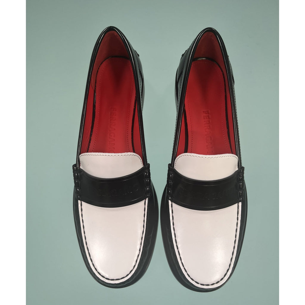 Salvatore Ferragamo Irina Leather Loafers - WOMEN SHOES - SALVATORE FERRAGAMO - Tluxy New