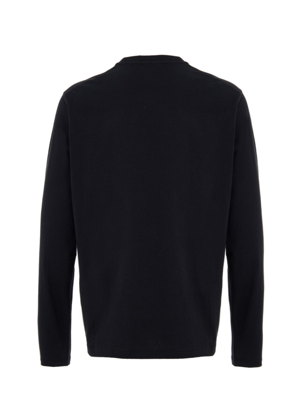 Jil Sander Black Long-Sleeve T-Shirt with Tone Embroidered Logo – Siebentaschen
