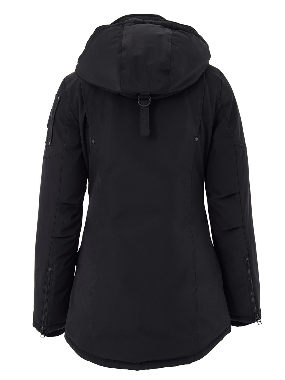 Moose Knuckles Hooded Field Jacket in Black