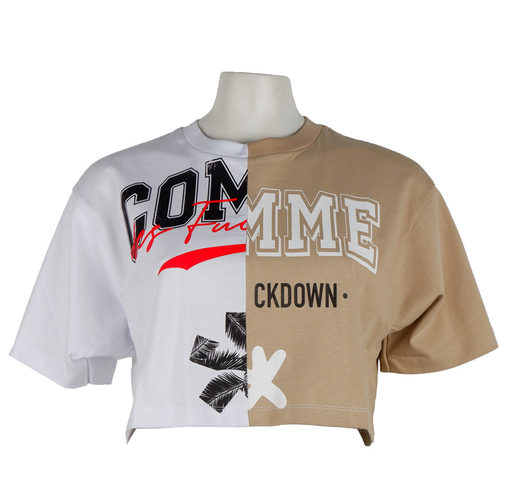 Comme Des Fuckdown T-shirt & Top Beige Woman
