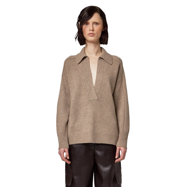 Alpha Studio Sweaters Beige Woman