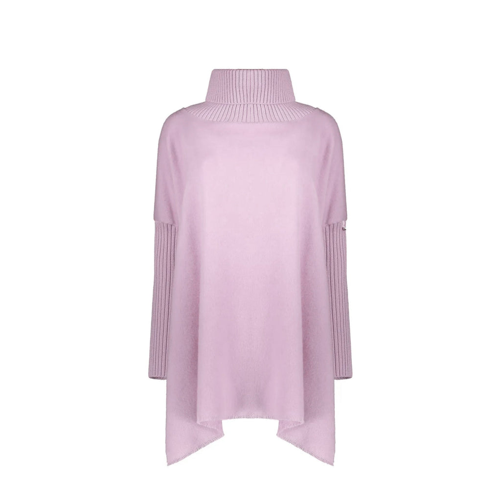 Herno high-collar Asymmetric Poncho
