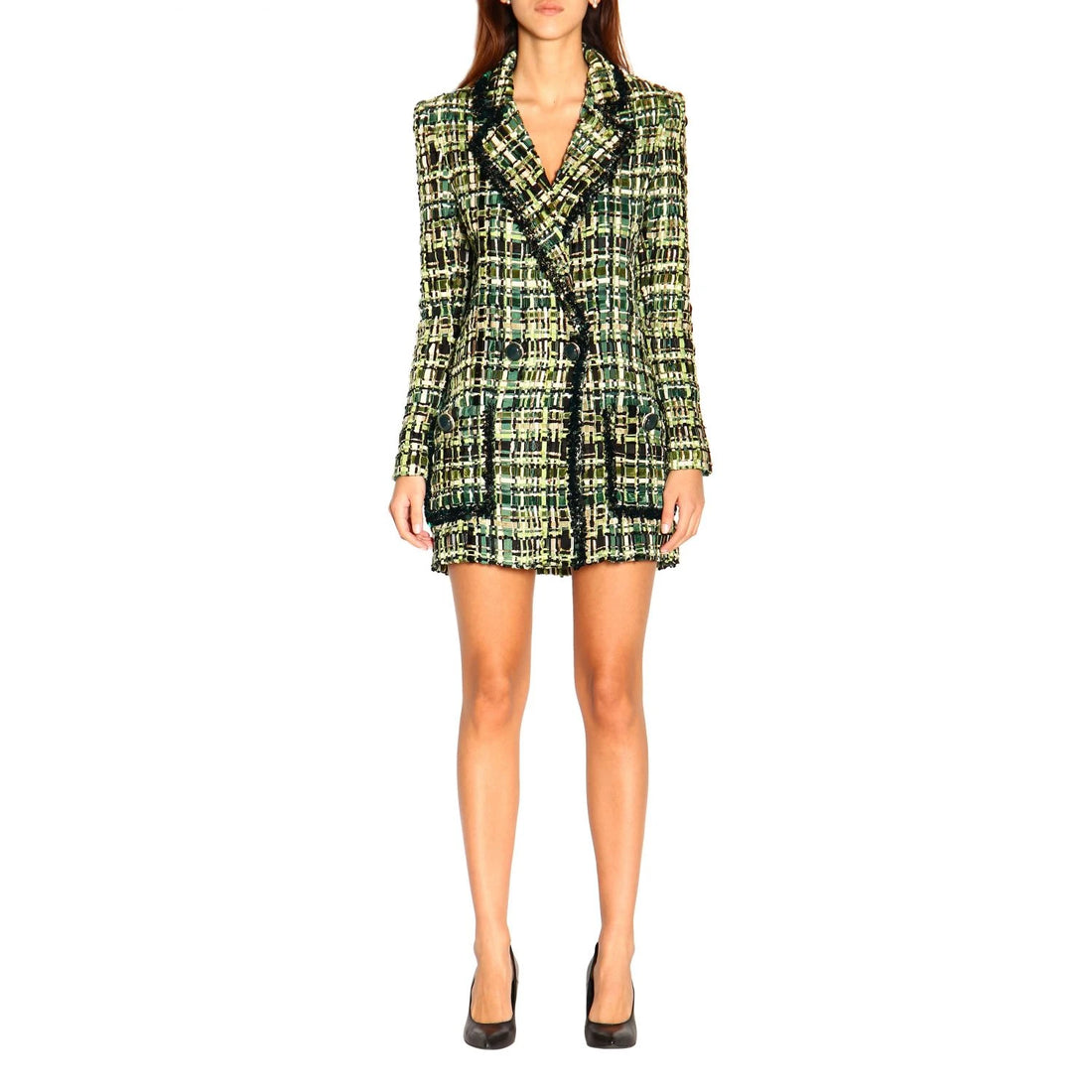Elisabetta Franchi Formal Jacket Green Woman