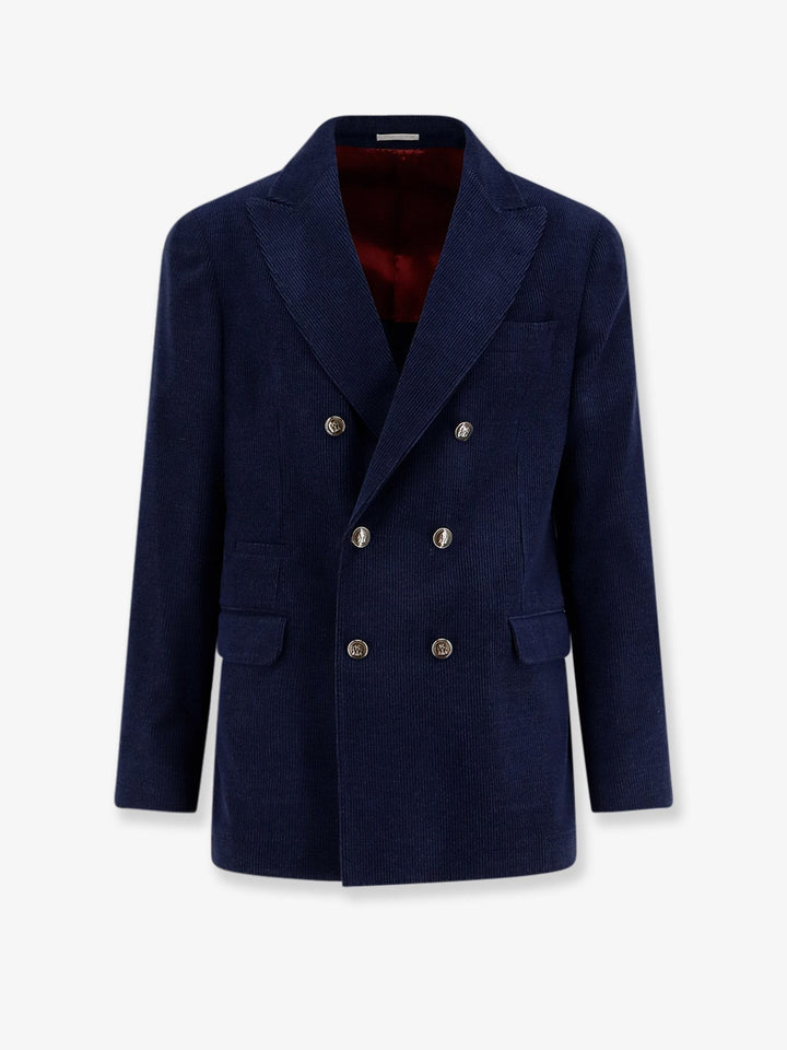 Brunello Cucinelli Deconstructed one-and-a-half-breasted corduroy blazer