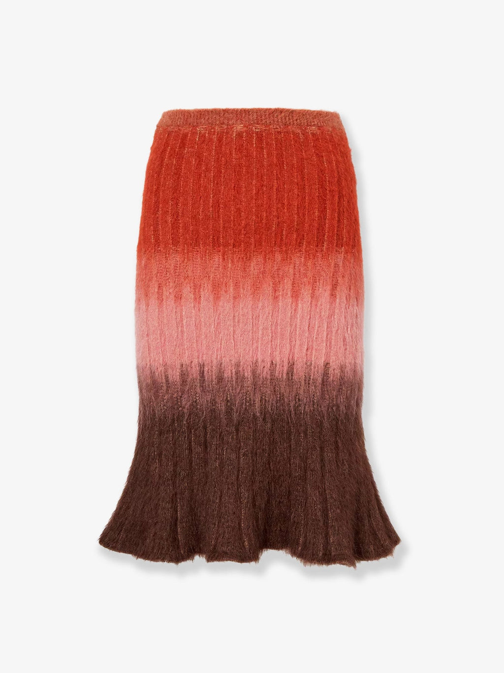 Fendi Dégradé mohair and wool skirt
