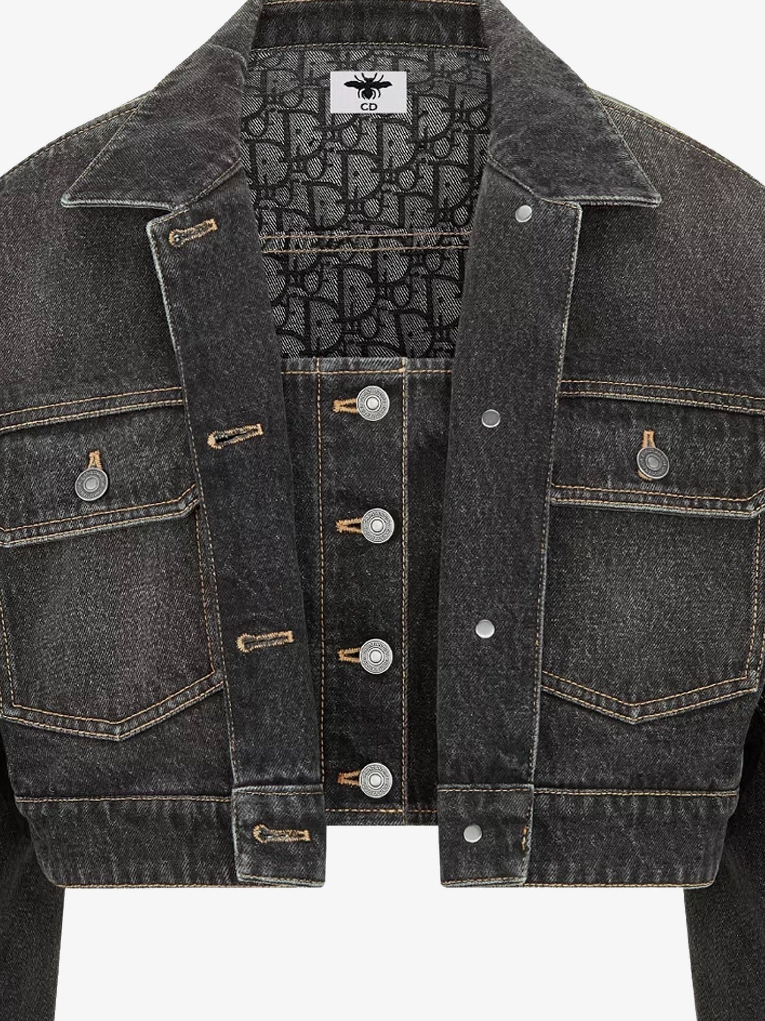 Dior Denim jacket with bustier detail