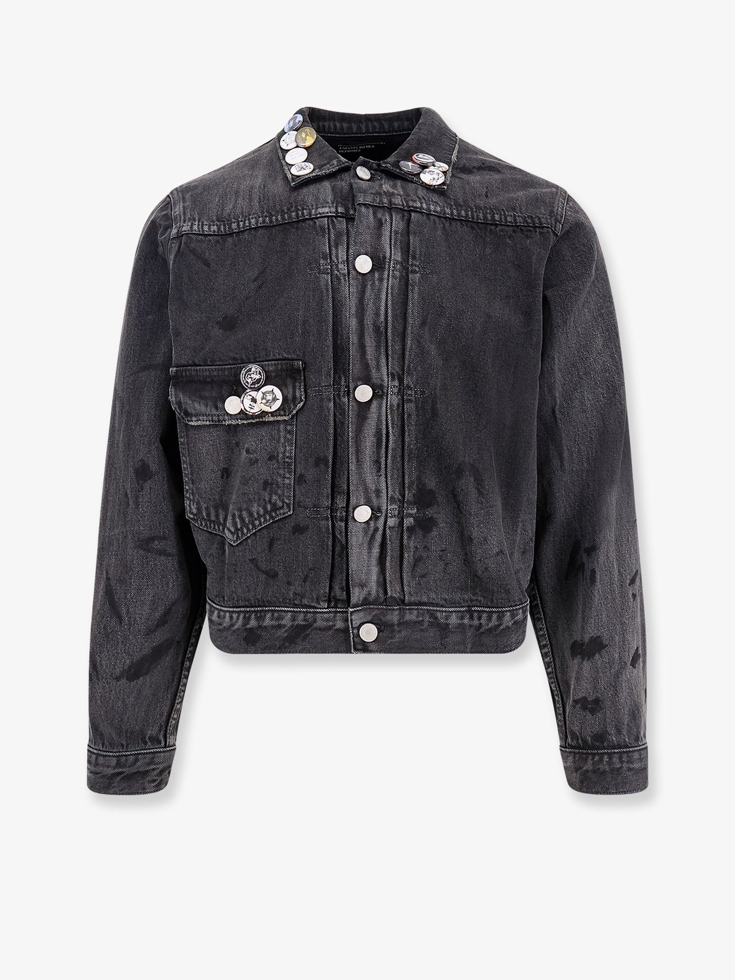 ENFANTS RICHES DEPRIMES Denim jacket with distressed effect
