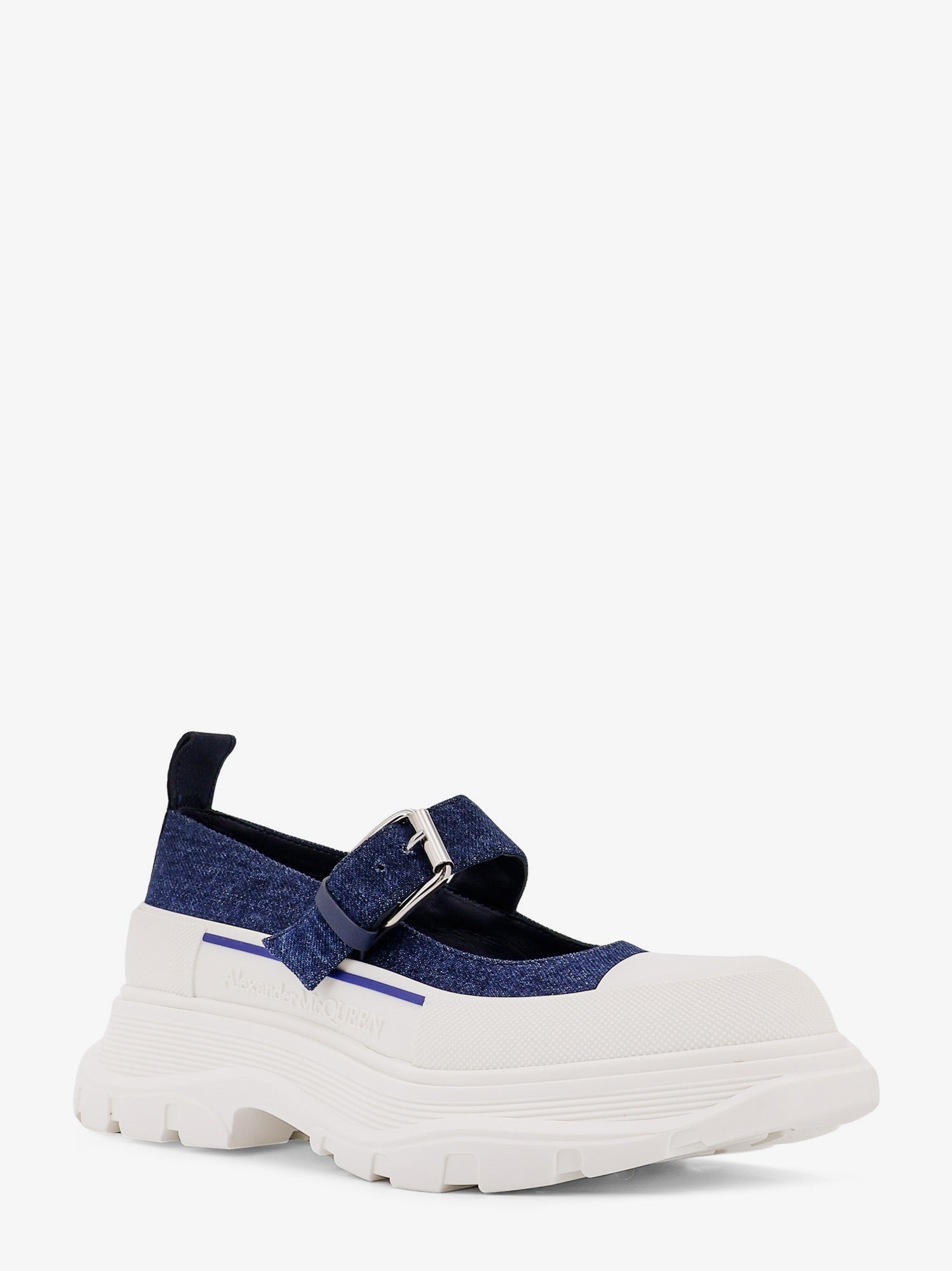 Alexander Mcqueen Denim Mary Jane