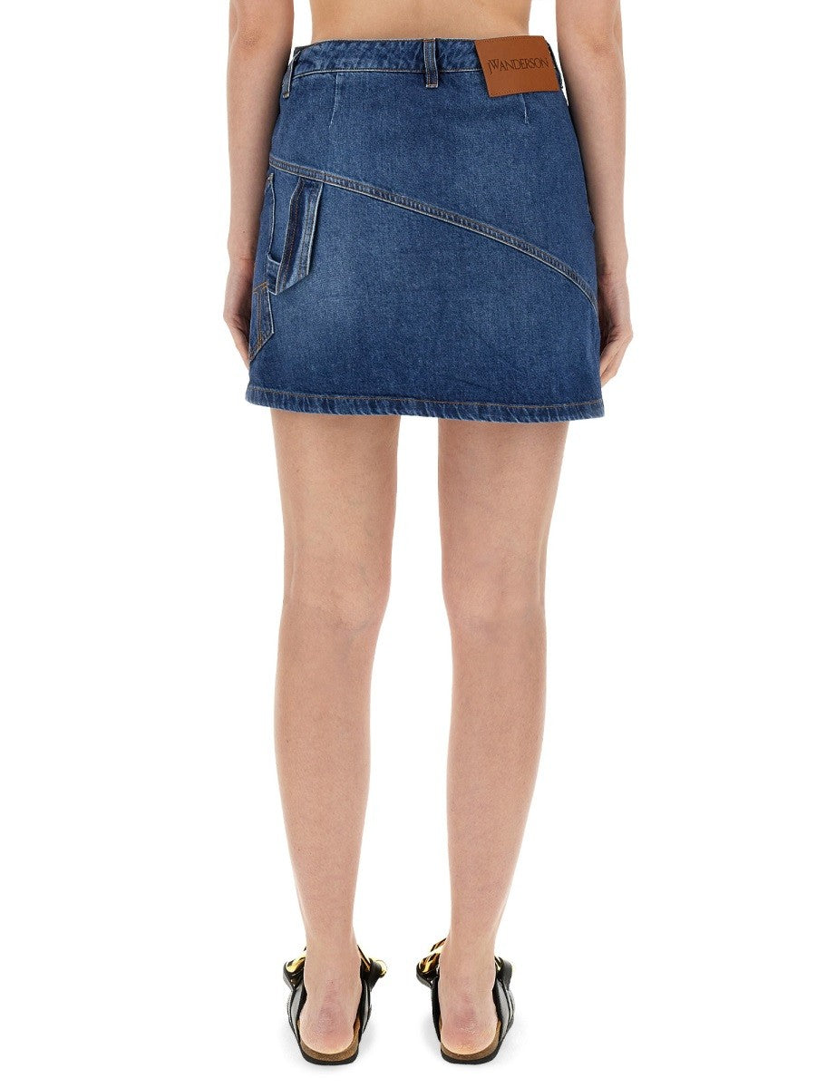 jw anderson DENIM MINISKIRT