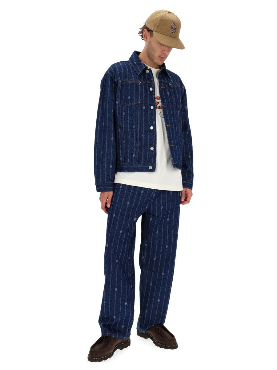 Drole De Monsieur "DENIM MONOGRAMME" JACKET