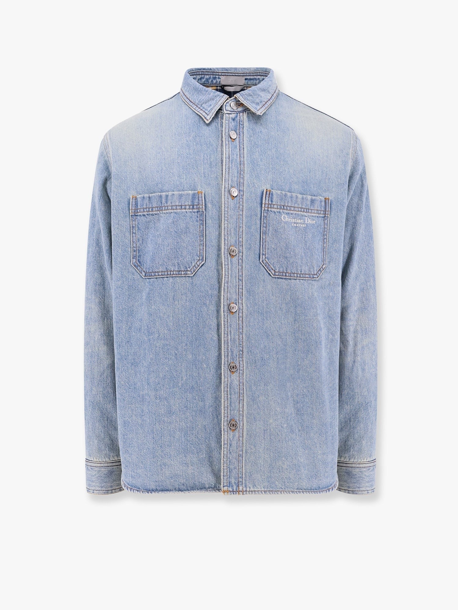 Dior Denim shirt/jacket with madras lining